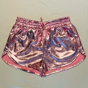 Shiny disco shorts